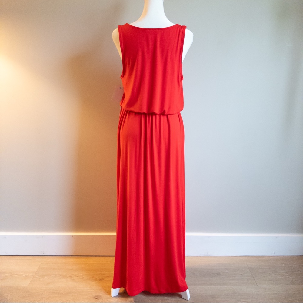Caslon Elegant Red Jersey Maxi‎ Dress Size Small NWT - Picture 4 of 7